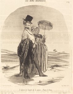 Admira las bellezas de la naturaleza - Plaine St. Denis de Honoré Daumier