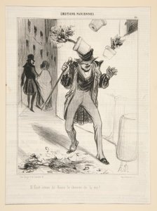 ¡Hay que sembrar flores el camino de la vida! de Honoré Daumier
