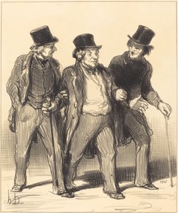 Me parece que veo... un... perro... ¡sin bozal!... de Honoré Daumier