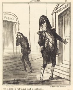 Se queja de regresar... de Honoré Daumier