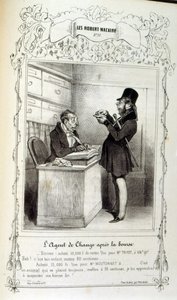 Ilustración sobre ideas y leyendas Philipon, bajo el título Les Cent y Robert Macaire de Honoré Daumier