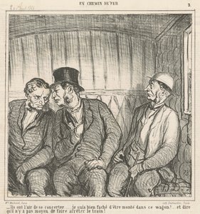 Parece que están consultando ... de Honoré Daumier