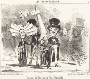 Invasión de París por los Bajo-Normandos de Honoré Daumier