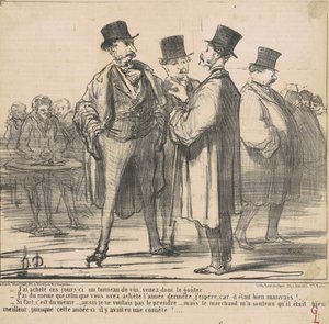 He comprado ... un barril de vino ... de Honoré Daumier