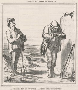 ¡Entonces he matado una perdiz! de Honoré Daumier