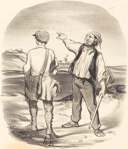 ¡Vi una liebre... hace ocho días! de Honoré Daumier