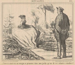 Preferiría ver un huracán ... de Honoré Daumier