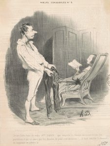 No me importa su señora Sand... de Honoré Daumier
