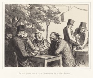 Nunca me he reído tanto como en el funeral de la hija de Bourdin... de Honoré Daumier