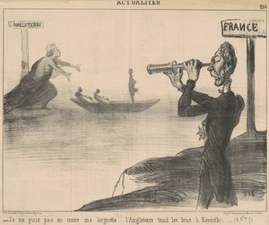 No puedo creer en mis binoculares... de Honoré Daumier