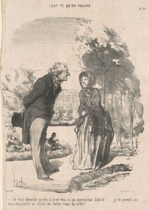 Le pido perdón si no la vi... de Honoré Daumier