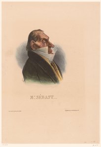 Caricatura de Horace Sébastiani
Sr. Sébast (título en el objeto) de Honoré Daumier