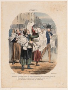 Krantenverkoopsters
Actualiteiten (título de la serie)
Actualités (título de la serie en el objeto) de Honoré Daumier