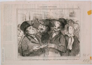 La Exposición Universal: El Sr. Courbet hace...Figuras vulgares de Honoré Daumier