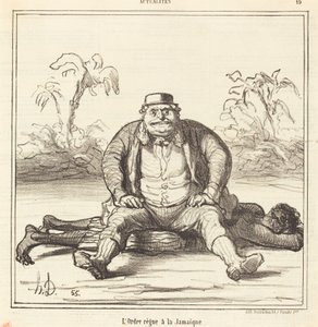 El orden reina en Jamaica de Honoré Daumier