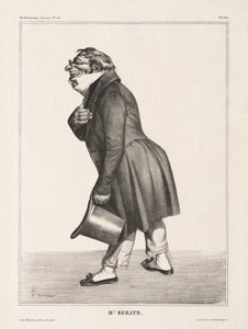 La Caricatura, Pl. 314, Comte de. queratría de Honoré Daumier