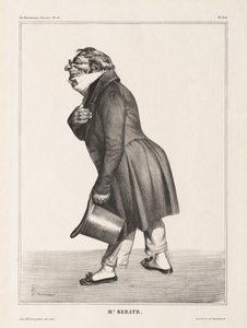 La Caricature, Pl. 314, Conde de Keratry, 1833 de Honoré Daumier