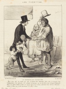 La Zanahoria de la Elección de Honoré Daumier
