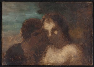 La Confidence o El beso de Judas de Honoré Daumier