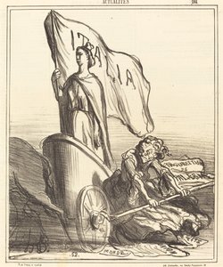 La Prensa Reaccionaria Buscando en Vano... de Honoré Daumier