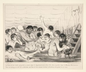 El Sena es un río que nace en el departamento de Cote d de Honoré Daumier