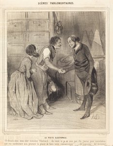 La Visita electoral de Honoré Daumier