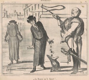 ¡La bolsa o el látigo! de Honoré Daumier