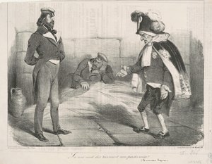 ¡La corte presta servicios y no fallos! de Honoré Daumier