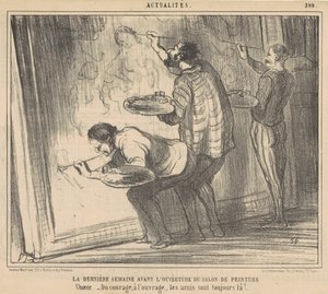 La última semana antes de la apertura del salón de Honoré Daumier