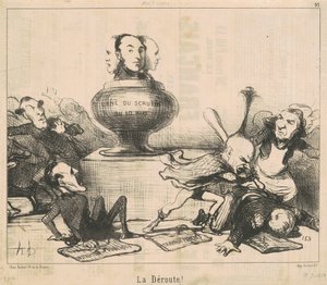 ¡La derrota! de Honoré Daumier