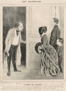 La familia del elector de Honoré Daumier