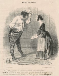 La mujer. Acabo de descubrir una mecha de Honoré Daumier