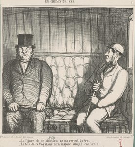 La cara de ese señor no me convence de Honoré Daumier