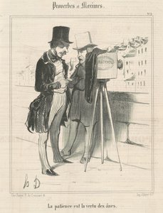 La paciencia es la virtud de los asnos de Honoré Daumier