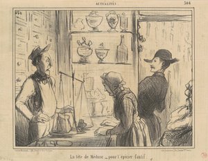 La cabeza de Medusa para el tendero culpable de Honoré Daumier