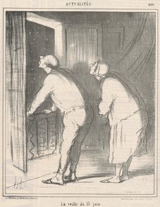 La víspera del 13 de junio de Honoré Daumier
