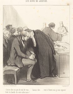 Deja que hablen un poco mal de ti de Honoré Daumier