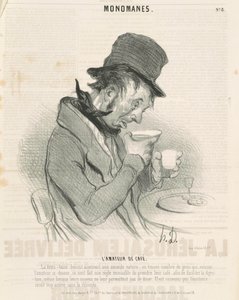 El aficionado al café de Honoré Daumier