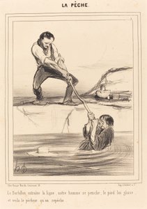 Le Barbillon entraine... de Honoré Daumier
