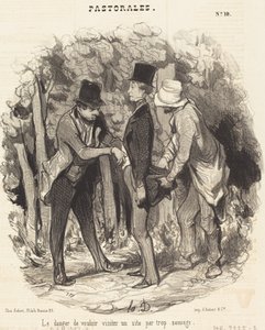 El Peligro de... visitar un sitio demasiado salvaje de Honoré Daumier