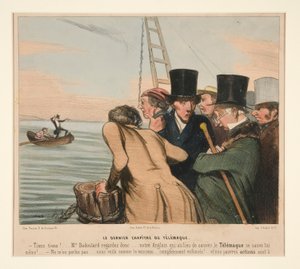 El último capítulo de Telémaco, de La Caricatura (Diario) de Honoré Daumier