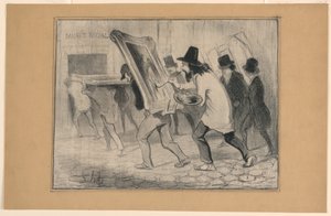Le Dernier Jour de la Réception des Tableaux, de Charivari de Honoré Daumier