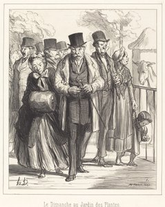 El domingo en el Jardín de las Plantas de Honoré Daumier