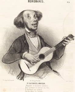El Guitarrista Aficionado de Honoré Daumier