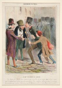 El Md. de Chaines du Suretes. La cadena de seguridad llamada así por lo que de Honoré Daumier