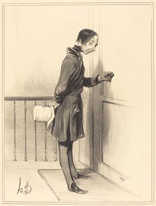 El mendigo a domicilio de Honoré Daumier