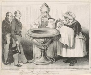 El pequeño Thiers, bautizado doctrinario de Honoré Daumier