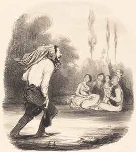 El más bromista de la sociedad de Honoré Daumier