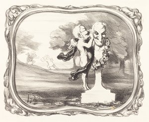 El Secreto Confiado al Dios Fauno de Honoré Daumier