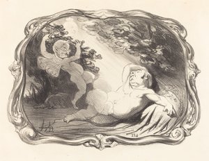 El Sueño de Endymion-Berryer de Honoré Daumier